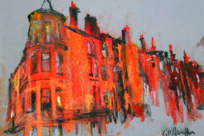 Coll-Hamilton-Crown-St-charcoal-pastels