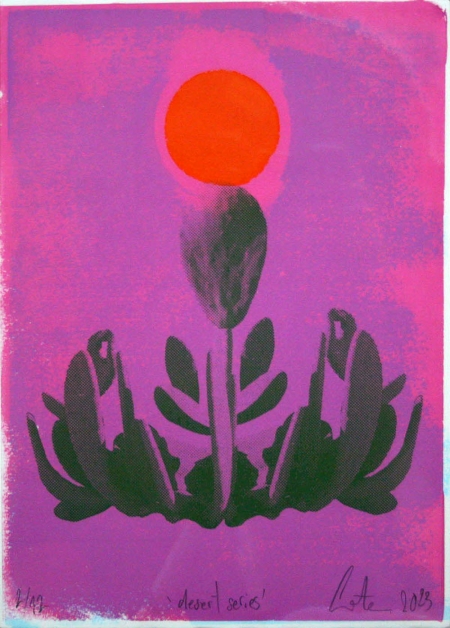 Consuelo Servan Desert Series screen print